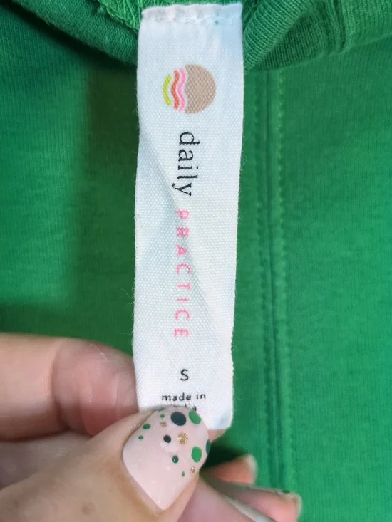 Daily Practice by Anthropologie Long Sleeve Mock Neck Mini Dress Green, Size S - Picture 9 of 11